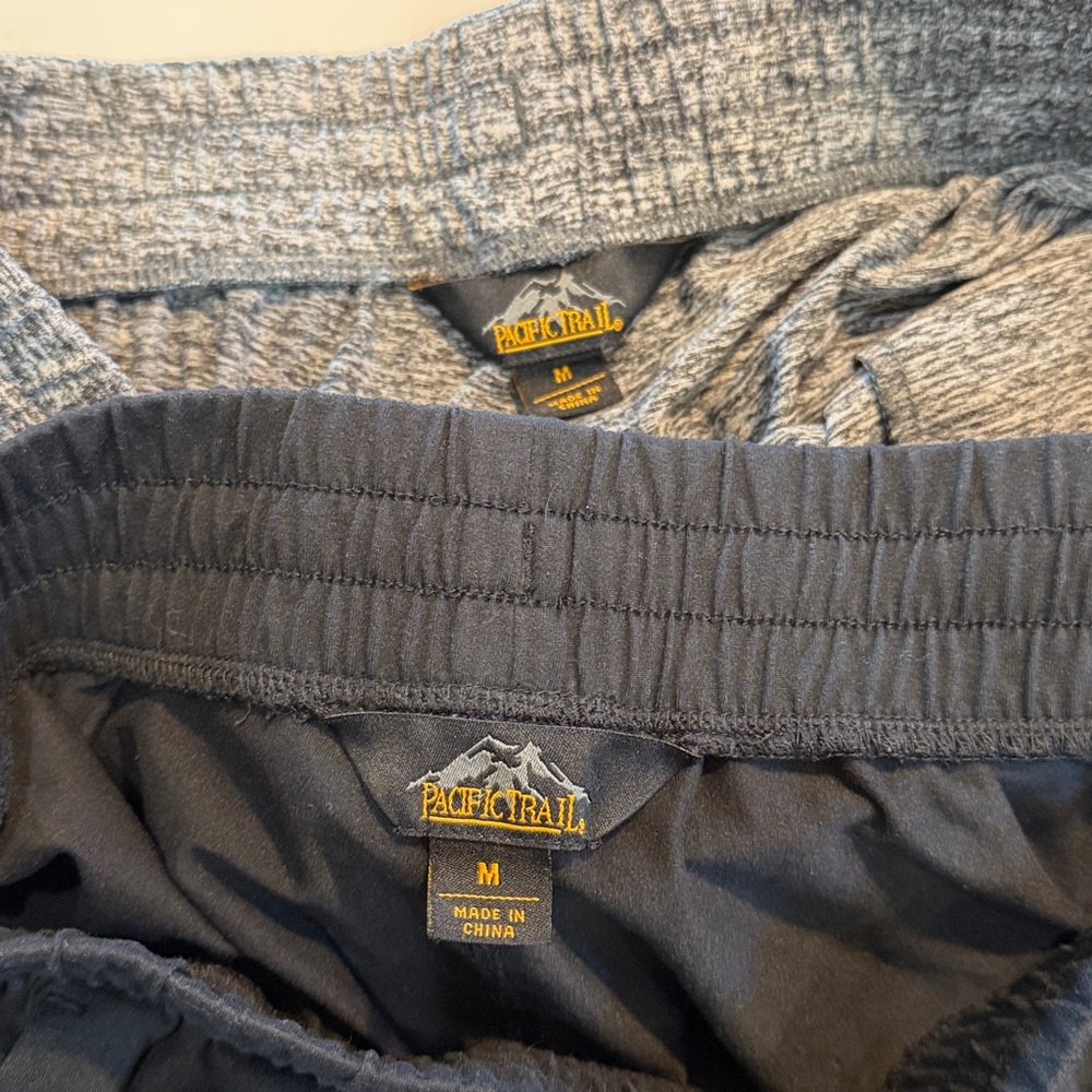 Women's Active Drawstring Shorts - Gray & Black - Picture 4 of 9